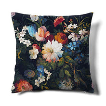 Load image into Gallery viewer, Modern Floral Design Cushion Cover | 45 x 45cm | Copper, Navy, White, Green, Orange