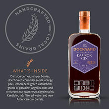 Load image into Gallery viewer, Copper Rivet Dockyard Damson Gin 50cl - Small Batch Gin Oak Aged Damson Gin Flavoured - Artisan Craft Gin - Premium Gin, Kent Gin Handcrafted from Local Grains, Special Edition Gin, Flavoured Gin