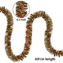 Load image into Gallery viewer, 12m Copper Metallic Tinsel Garland