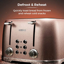 Load image into Gallery viewer, Tower | 4 Slice Toaster | Copper Rose Gold Pink | Glitz Collection