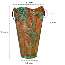 Load image into Gallery viewer, Patterned Copper Vase | Large