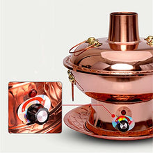 Load image into Gallery viewer, Electric Copper Charcoal Pot | Fondue Set