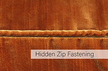 Load image into Gallery viewer, Riva Paoletti Luxe Velvet Cushion Cover - Rust Orange - Soft Velvet Feel Fabric - Reversible - Hidden Zip Closure - Machine Washable - 100% Polyester - 55 x 55cm (22" x 22" inches)