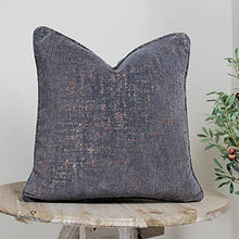 Load image into Gallery viewer, Grey & Copper Cushion Cover