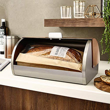 Load image into Gallery viewer, Roll Top Ombre Copper Bread Bin | Large Capacity
