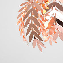 Load image into Gallery viewer, Fern Leaf Polished Copper Light Shade