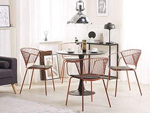 Load image into Gallery viewer, Modern Set Of Copper Dining Chairs