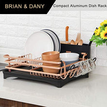 Load image into Gallery viewer, Black & Copper Dish Drainer | Rack