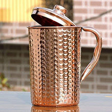Load image into Gallery viewer, Copper Water Jug With Lid