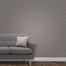 Load image into Gallery viewer, Beautiful Wallpaper | Grey & Copper | Fine Decor Wallcoverings