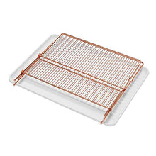 Load image into Gallery viewer, Copper Folding Dish Drainer | With Cutlery Holder