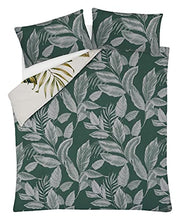 Load image into Gallery viewer, Tropical Leaves Duvet Cover | Copper & Green
