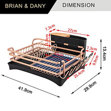 Load image into Gallery viewer, Copper & Black Dish Drying Rack