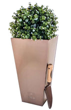 Load image into Gallery viewer, Outdoor Zinc Flared Square Planter | Copper | Frost and Rust-Resistant | 48cm | Primrose