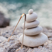 Load image into Gallery viewer, Arista Tongue Scraper | Ayurveda Tongue Cleaner | Copper Tongue Scraper for Bad Breath Treatment | Tongue Cleaner Scraper | Tongue Scrapers for Adults | Metal Tongue Scraper | Oral Hygiene Products