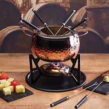 Load image into Gallery viewer, Copper Fondue Set | Hammered Finish | Artesa