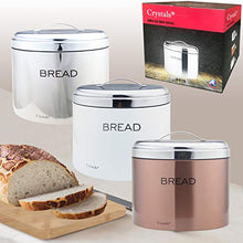 Load image into Gallery viewer, Copper & Silver Bread Bin For Kitchen