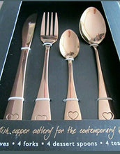 Load image into Gallery viewer, Copper Cutlery Set | 16 Pieces | 4 People