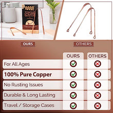 Load image into Gallery viewer, MasterMedi Tongue Scraper Tongue Scraper Stainless Steel New (Copper 2 Count (Pack of 1))