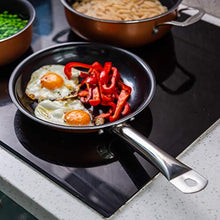 Load image into Gallery viewer, Non-Stick Cooking Pans and Pots Set - 5 pcs Oven Safe Copper Cookware - Saucepan Pots with Lids - Kitchenware Frying Pan - by Nuovva