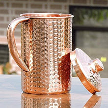 Load image into Gallery viewer, Copper Water Jug | Hammered Finish