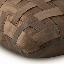 Load image into Gallery viewer, Half & Half Copper Cushion Cover, Basket Weave