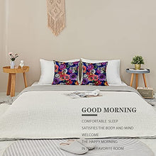 Load image into Gallery viewer, Contemporary Floral Cushion Covers | Copper, Navy, Pink