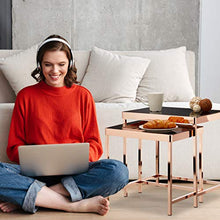 Load image into Gallery viewer, Copper Set Of 2 Nesting Tables