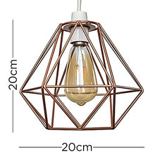 Load image into Gallery viewer, MiniSun Geometric Copper Wire Pendant Light Shade