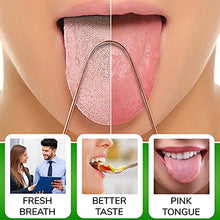 Load image into Gallery viewer, YogaMedic Tongue Scraper 2 Pack 100% Copper with Travel Case- Tongue Cleaning Tool, Fresher Breath, Tongue Cleaner for Adults & Kids, Fight Bad Breath, Tounge Brush for Better Oral Hygiene, U Shape