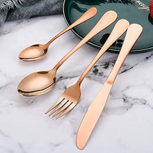 Load image into Gallery viewer, 16 Piece Copper Cutlery Set