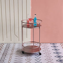 Load image into Gallery viewer, Copper Rose Gold Drinks Trolley