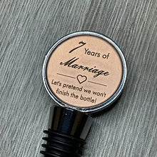 Load image into Gallery viewer, Copper Bottle Stopper | 7th Wedding Anniversary