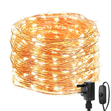Load image into Gallery viewer, Plug In Fairy Lights | 20M | 200 LED | Warm White Copper Wire Lights | Indoor & Outdoor