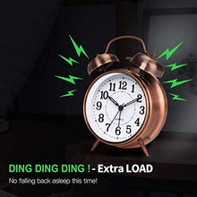 Load image into Gallery viewer, Extra Loud Copper Alarm Clock