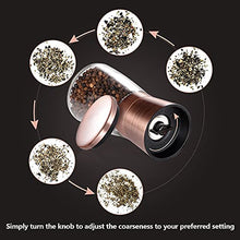 Load image into Gallery viewer, Copper & Glass Salt & Pepper Grinders