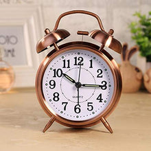 Load image into Gallery viewer, Copper Non Ticking Alarm Clock | Bedside Table Clock