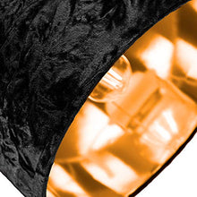 Load image into Gallery viewer, Crushed Velvet & Black Drum Light Shade