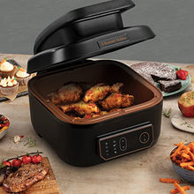 Load image into Gallery viewer, Black & Copper | 5.5L | Air Fryer | Russell Hobbs