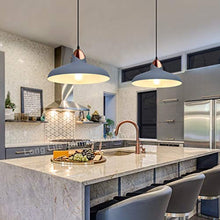 Load image into Gallery viewer, Grey & Copper Pendant Kitchen Light