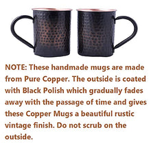 Load image into Gallery viewer, Copper Set Of 2 Handmade Mugs