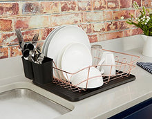 Load image into Gallery viewer, Copper & Black Dish Drainer | Plate Rack