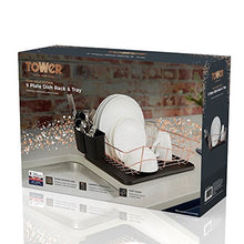 Load image into Gallery viewer, Tower | Copper | 9 Plate Dish Rack & Tray