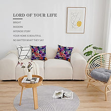 Load image into Gallery viewer, Floral Copper Cushion Covers | Modern Design | Set Of 2