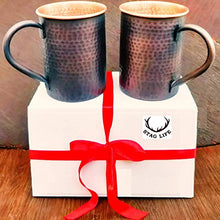 Load image into Gallery viewer, Hammered Copper Moscow Mule Mugs | Set Of 2