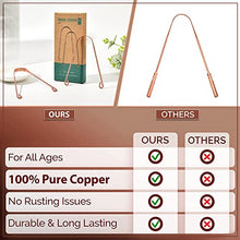 Load image into Gallery viewer, Copper Tongue Scraper | 2 pcs