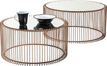 Load image into Gallery viewer, Copper Coffee Table | Contemporary | Copper, Glass, Steel | 33.5 x 69.5 cm | Kare