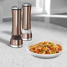 Load image into Gallery viewer, Copper Electronic Salt & Pepper Grinder Mills