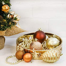 Load image into Gallery viewer, Copper & Gold Christmas Tree Decorations