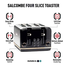 Load image into Gallery viewer, Salcombe 4 Slice Toaster | Black & Copper